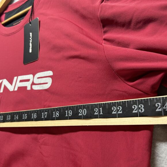 PYNRS Sweatshirt Mens Large Red Performance Streetwear Crewneck Zipper Pocket - Picture 6 of 11